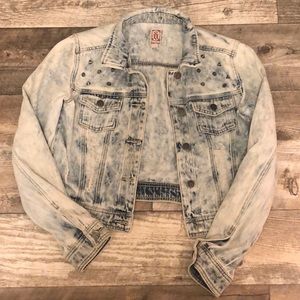 Light Washed Ripped Jean Jacket